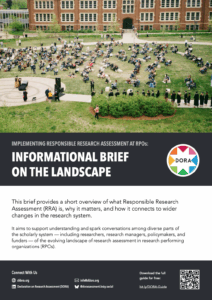 Cover of the Informational Brief on the Landscape of RRA.